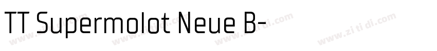 TT Supermolot Neue B字体转换